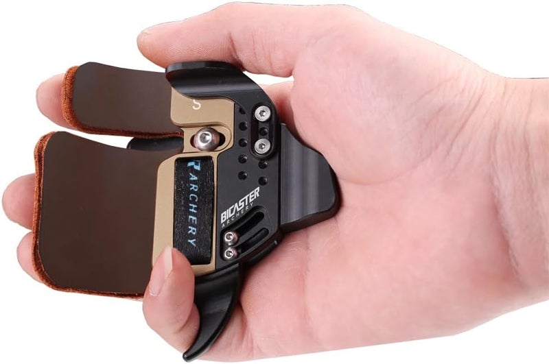 BICASTER Archery Log Recurve Finger Tab Cordovan (Medium, Right) - Image 3